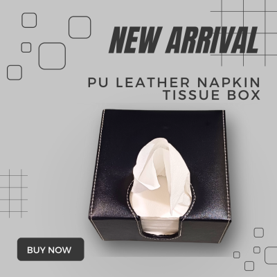Leather Napkin Tissue Box Cover